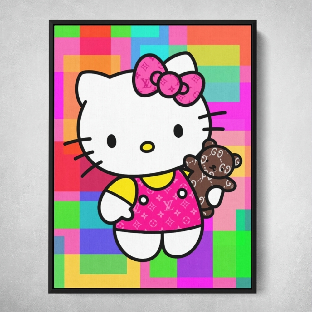 Hello Kitty 8 1/2"x11" Framed Wall Art